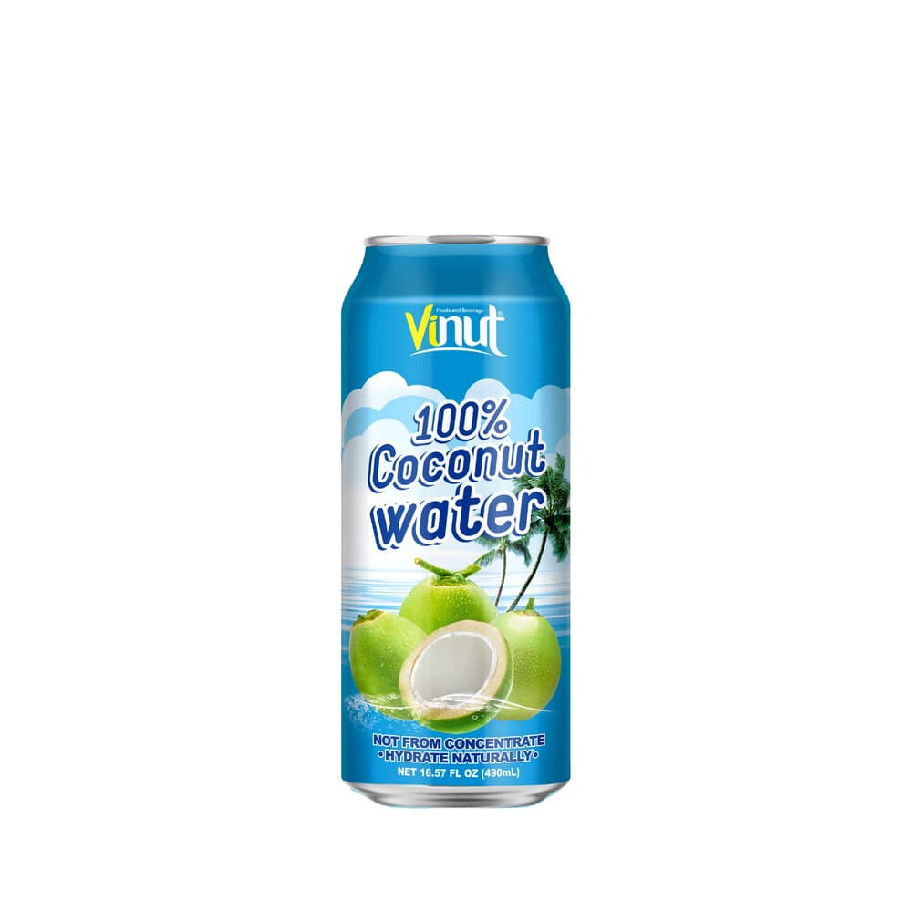 VINUT 100% Kokosová voda, Plechovka, 16.57 fl oz 490 mL
