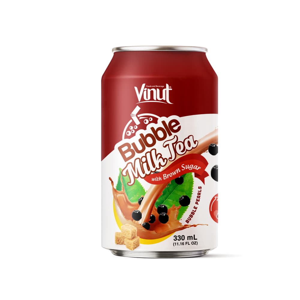 VINUT Mléčný bubble tea s hnědým cukrem, 11.16 fl oz 330 mL