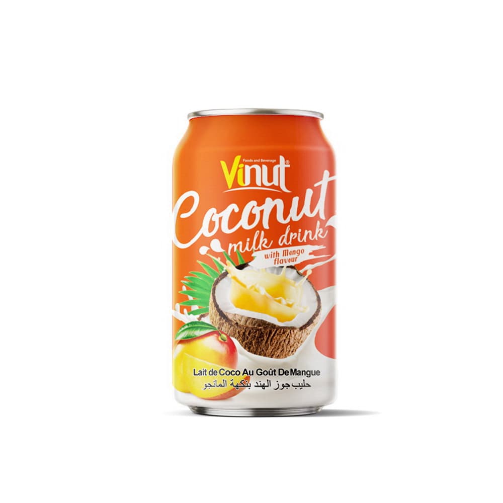VINUT Nápoj z kokosového mléka s mangovou příchutí 330 mL