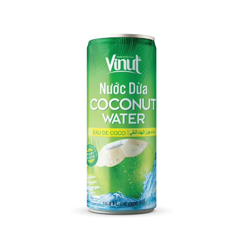 VINUT Kokosová voda Rostlinná, plechovka, 10.8 fl oz 320 mL