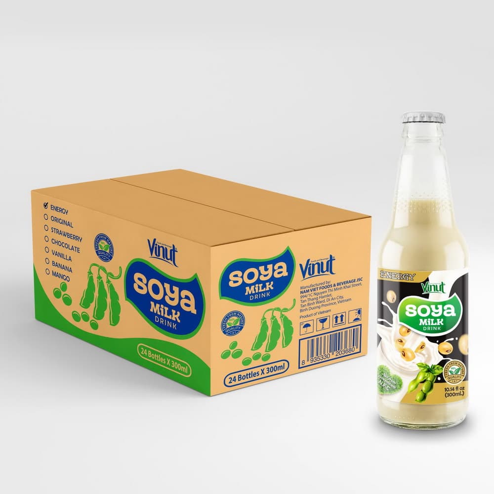 VINUT Sójový nápoj Energy, Bez GMO, 10.14 fl oz (300 mL)
